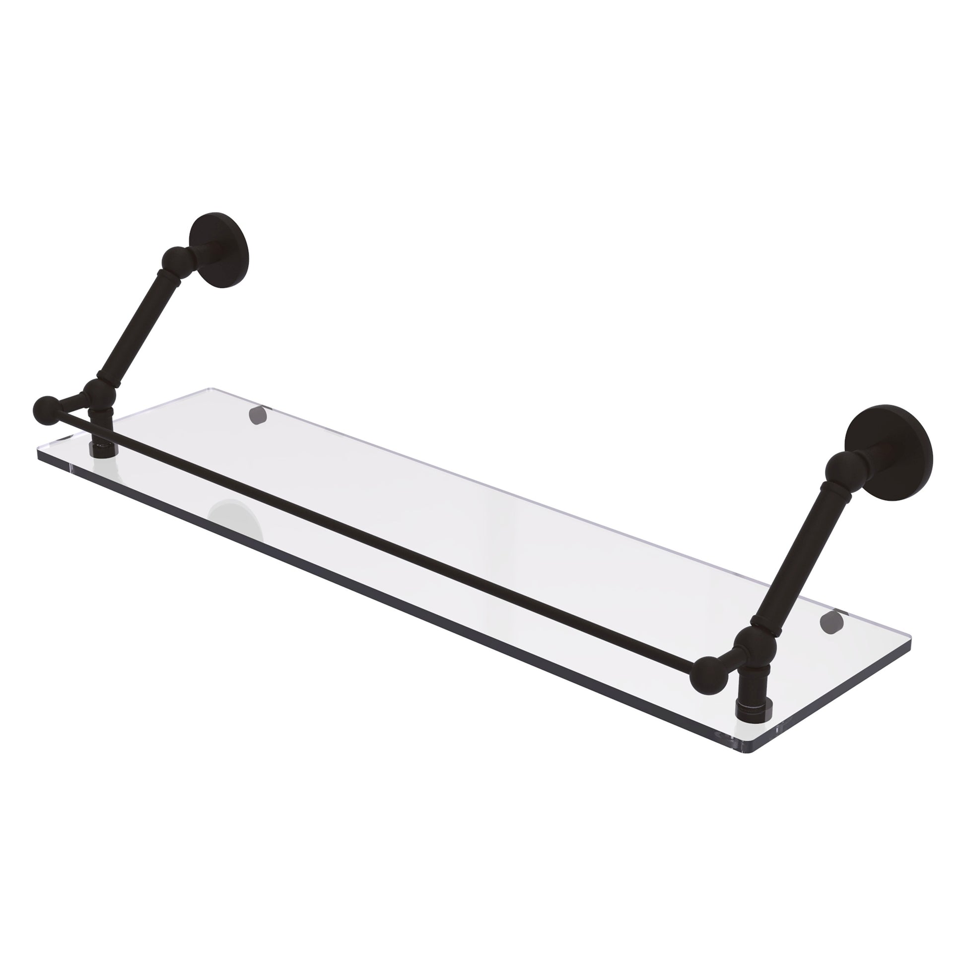 Allied Brass Prestige Skyline Oil-Rubbed Bronze 1-Tier Wall Mount Bathroom Shelf (30-in x 8-in)