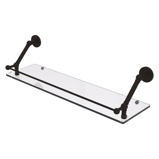 Allied Brass Prestige Skyline Oil-Rubbed Bronze 1-Tier Wall Mount Bathroom Shelf (30-in x 8-in)