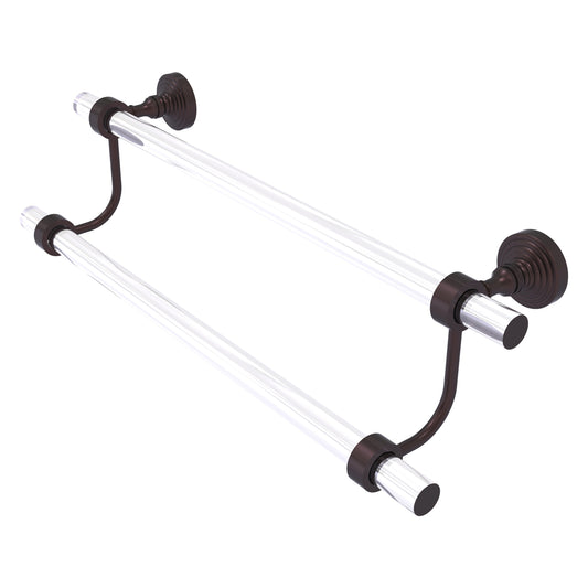 Allied Brass Pacific Grove 30-in double Antique Bronze Wall mount Double Towel Bar