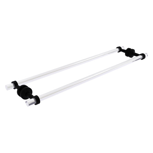 Allied Brass Pacific Beach 30-in double Matte Black Wall mount Double Towel Bar