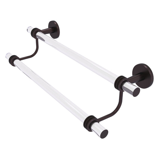 Allied Brass Clearview 36-in double Antique Bronze Wall mount Double Towel Bar