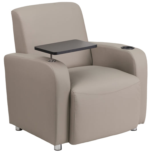 Flash Furniture Modern Gray Faux leather Accent Chair