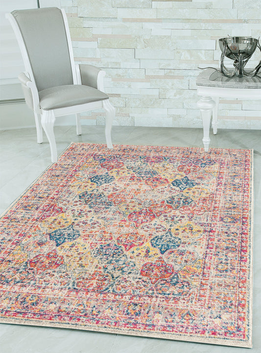 United Weavers Of America Abigail 10 x 13 (ft) Multi Rectangular Indoor Border Area rug