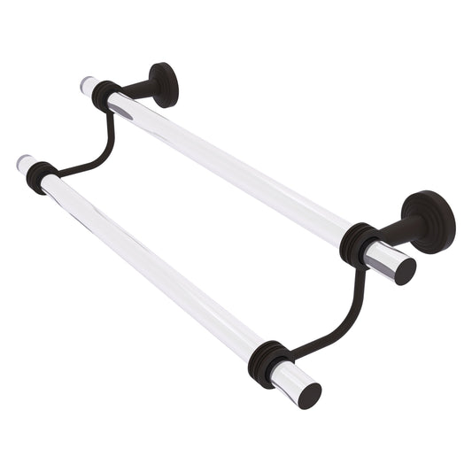 Allied Brass Pacific Beach 30-in double Oil-rubbed bronze Wall mount Double Towel Bar