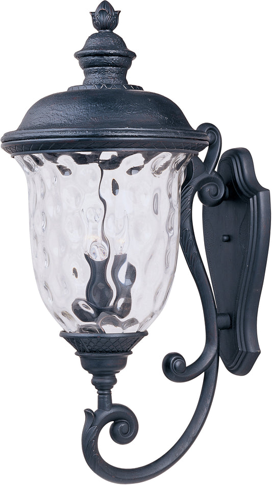 Maxim Lighting Carriage House 3 -Light 31.0000-in H Distressed Bronze Hardwired Outdoor Wall Light