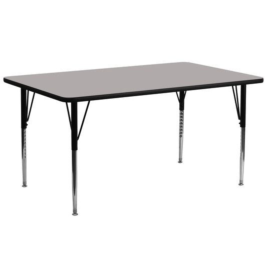 Flash Furniture Gray Rectangular Kid's Play Table