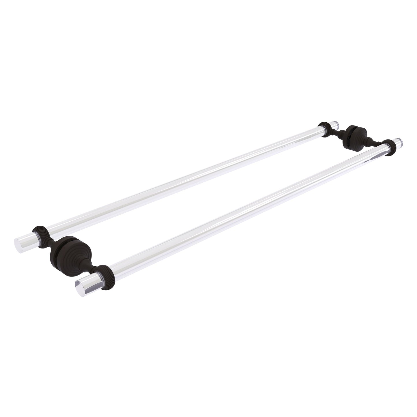 Allied Brass Pacific Grove 30-in double Oil Rubbed Bronze Wall mount Double Towel Bar