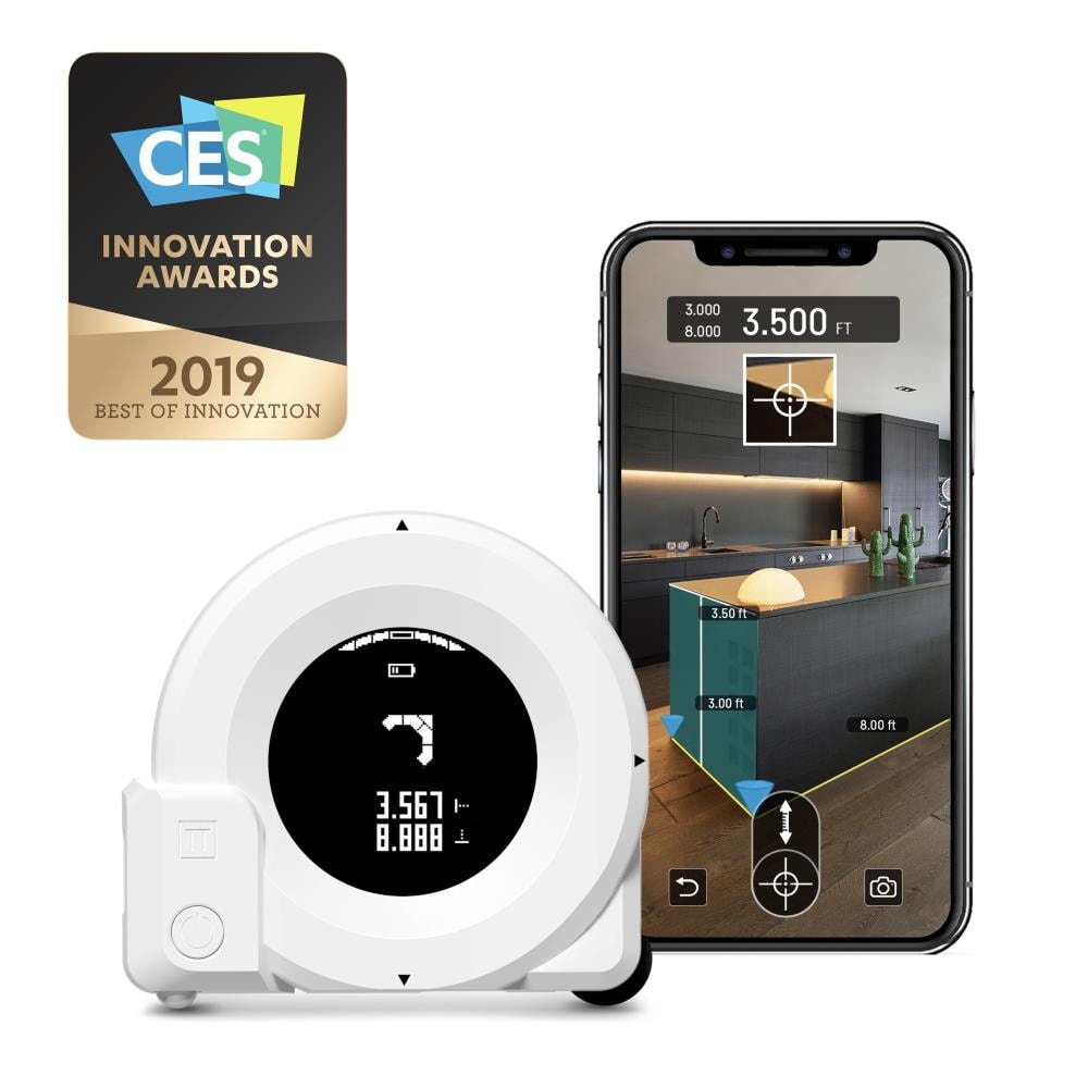 Plott Cubit 65-ft Indoor Green Laser Distance Measurer with Backlit Display and Bluetooth Compatibility 906231