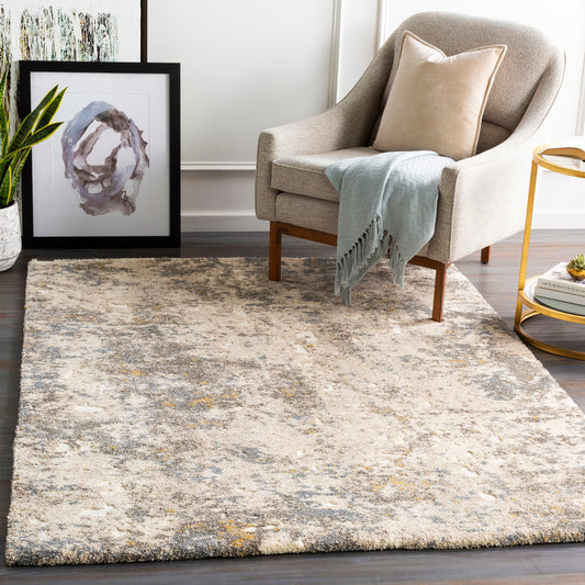 Surya Tuscany 5 x 8 (ft) Flatweave Beige Rectangular Indoor Abstract Vintage Pet Friendly Area rug