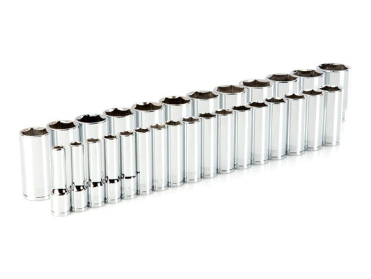 TEKTON 1/2-in Drive Metric Deep Socket Set (29-Pieces) SHD92014