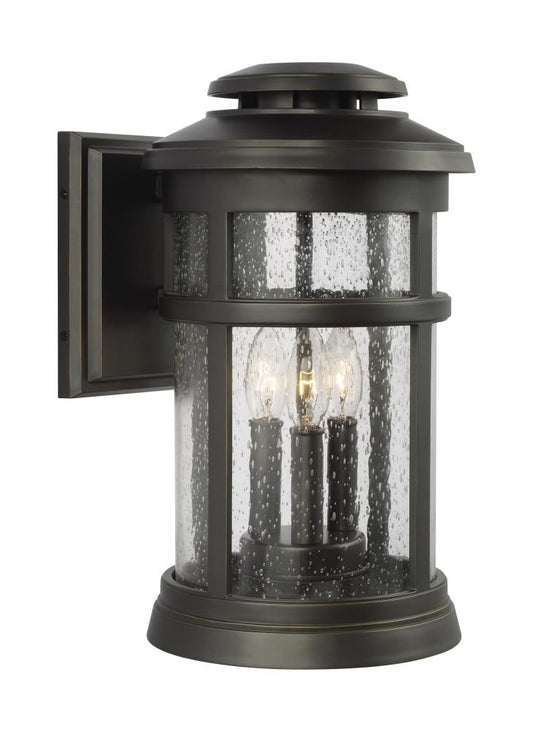 Generation Lighting Newport Coastal 3 -Light 16-in H Antique Bronze Hardwired Outdoor Wall Light