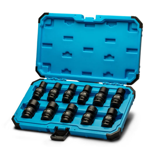 Capri Tools Metric 1/2-in Drive Set 6-point Impact Socket Set CP55340