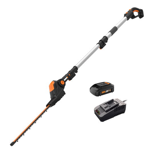 WORX Power Share 20-volt Max 20-in Battery Hedge Trimmer 2 Ah (Battery and Charger Included) WG252