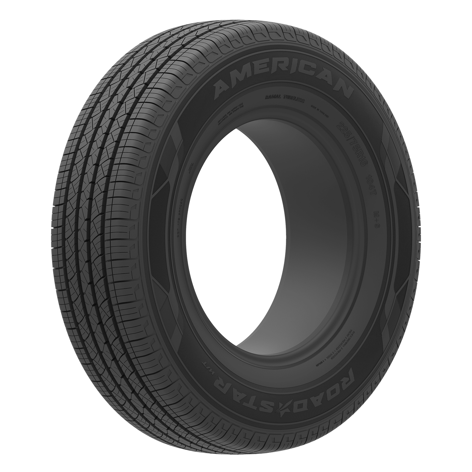 235/75R15 American Road Star H/T 109T XL Black Wall Tire