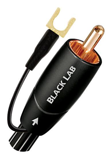 AudioQuest - Black Lab 52.5' In-Wall Subwoofer Cable - Black/White