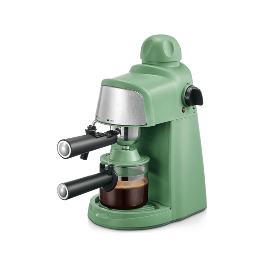 3.5Bar Espresso And Cappuccino Machine With Preheating Function, 4 Cup Coffee Maker With Milk Frothing Function And Steam Wand