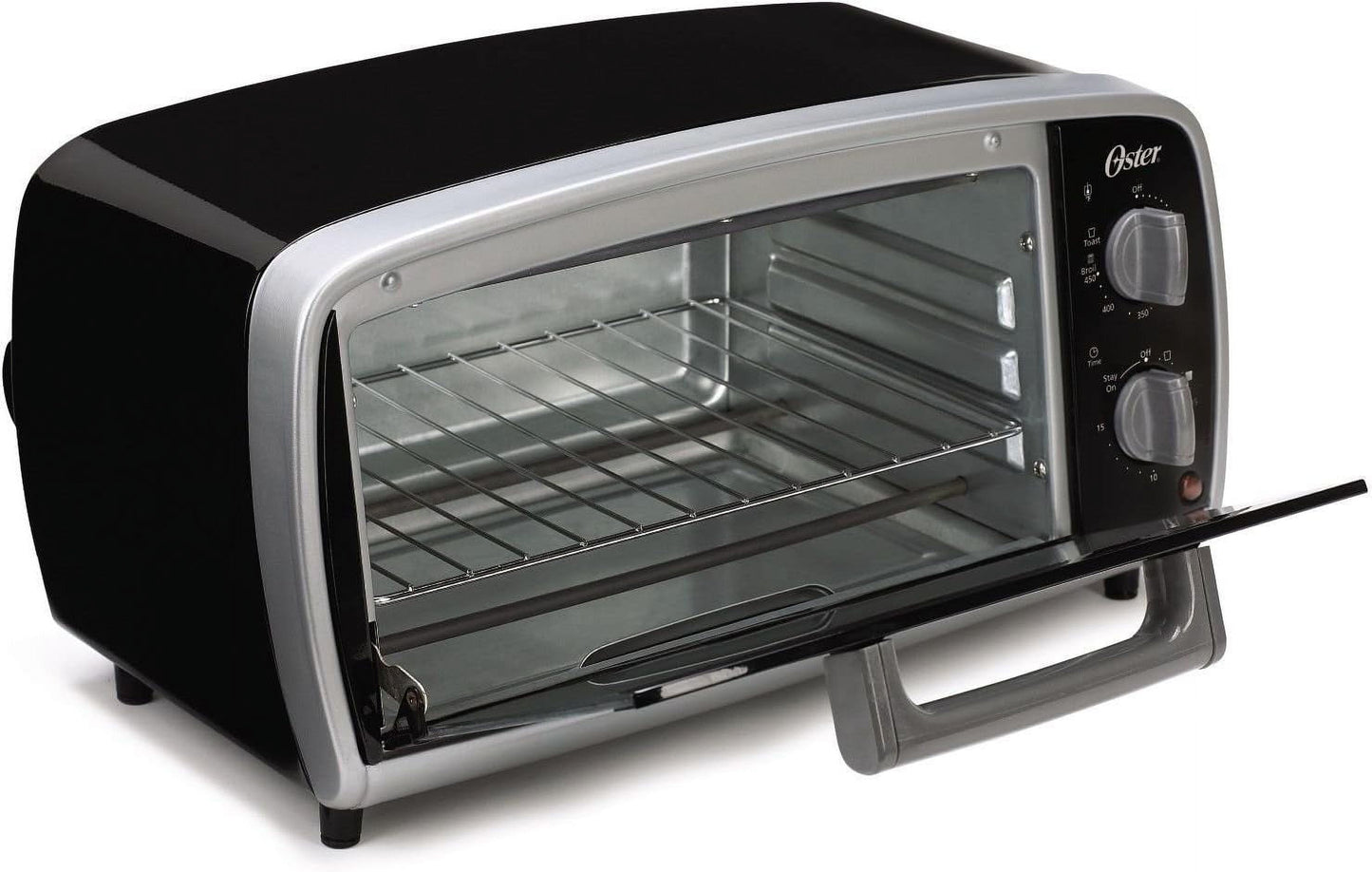 4-Slice Toaster Oven with Black , Baking, Broiling & Toasting Functions