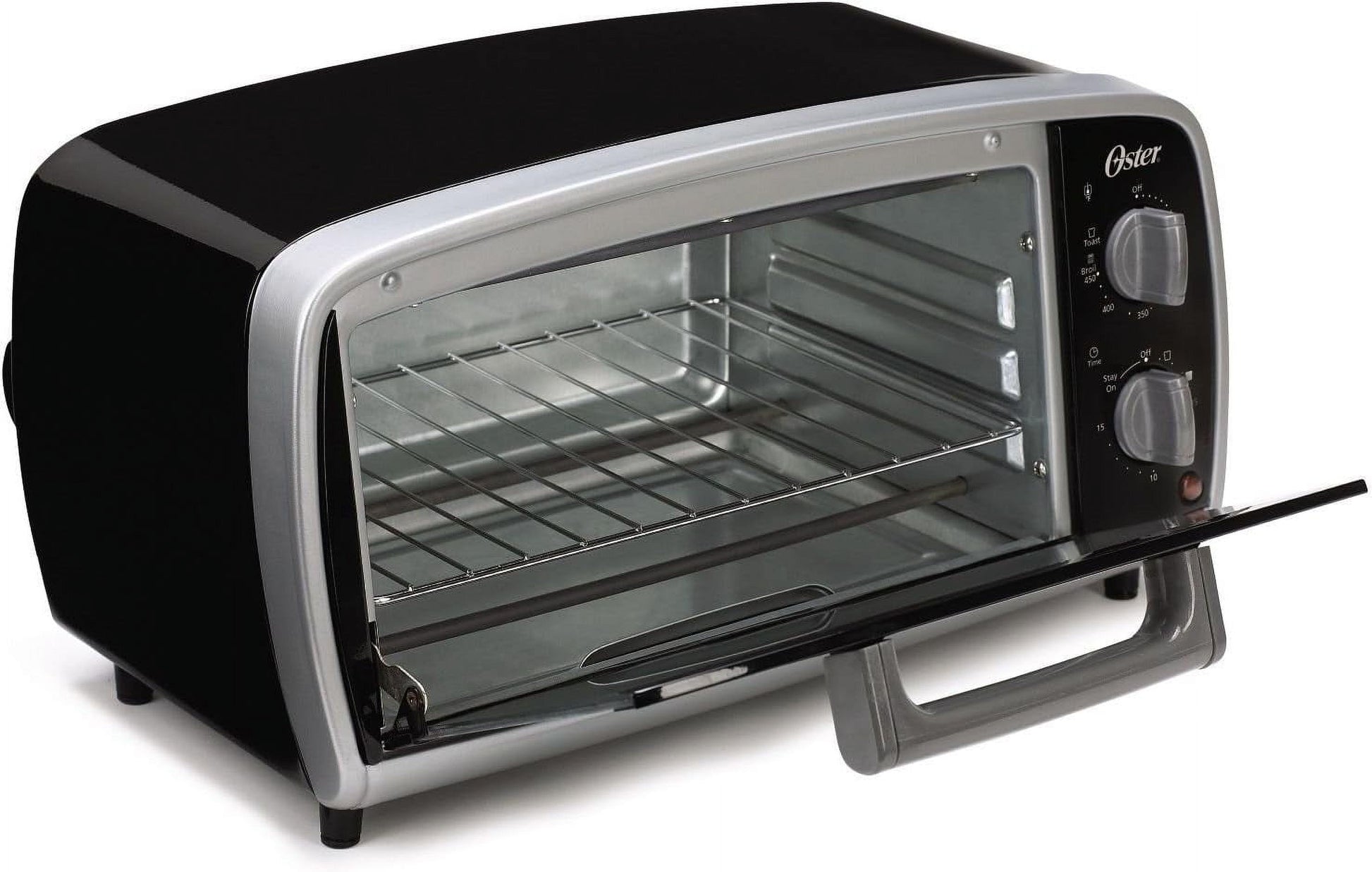 4-Slice Toaster Oven with Black , Baking, Broiling & Toasting Functions