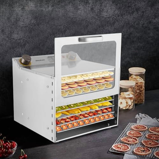 400W Food Dehydrator 6 Stainless Steel Trays Freeze Dryer Machine Dehydrators Food dehydrators  sellers?Food Dehydrator to use for Jerky (8 Trays)
