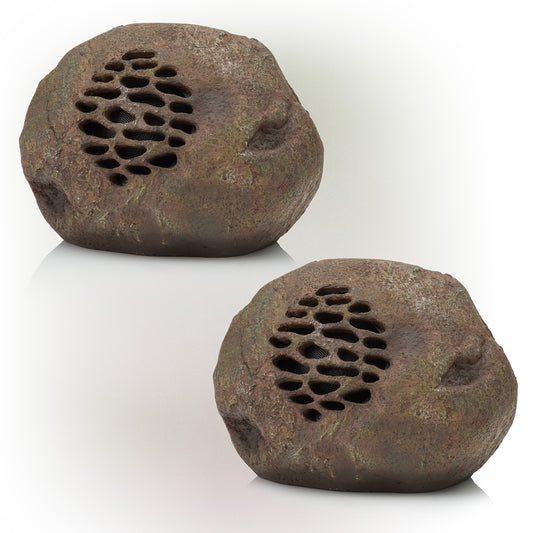 Alpine Corporation 9-in Set of 2 Bluetooth Compatibility Outdoor Speaker QLP952SLR-2