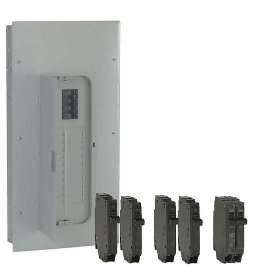 GE PowerMark Gold 200-Amp 20-Spaces 40-Circuit Indoor Main Breaker Load Center (Value Pack) TM2020CCUB2K