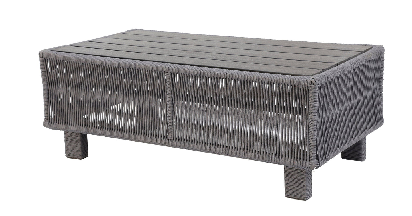 Teva Furniture Cancun Patio Table Rectangle Outdoor Coffee Table 25.6-in W x 47.2-in L