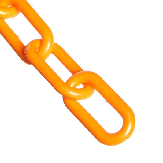 Mr. Chain 2 in (#8, 51Mm) X 500 Ft Safety Orange Plastic Barrier Chain