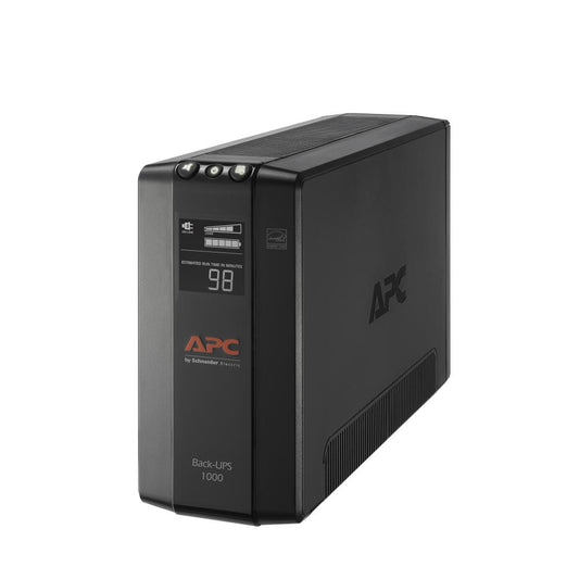 APC 6-ft 8-Outlet 1103 Joules 600-Watt 1000Va Black Indoor Usb and Ac Surge Protector with Battery Backup BX1000M-LM60