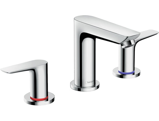 Hansgrohe Talis E Chrome Widespread 2-handle WaterSense Low-arc Commercial/Residential Handle Bathroom Sink Faucet with Drain
