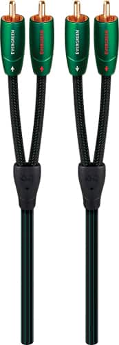 AudioQuest - Evergreen 9.8' RCA-to-RCA Interconnect Cable - Green