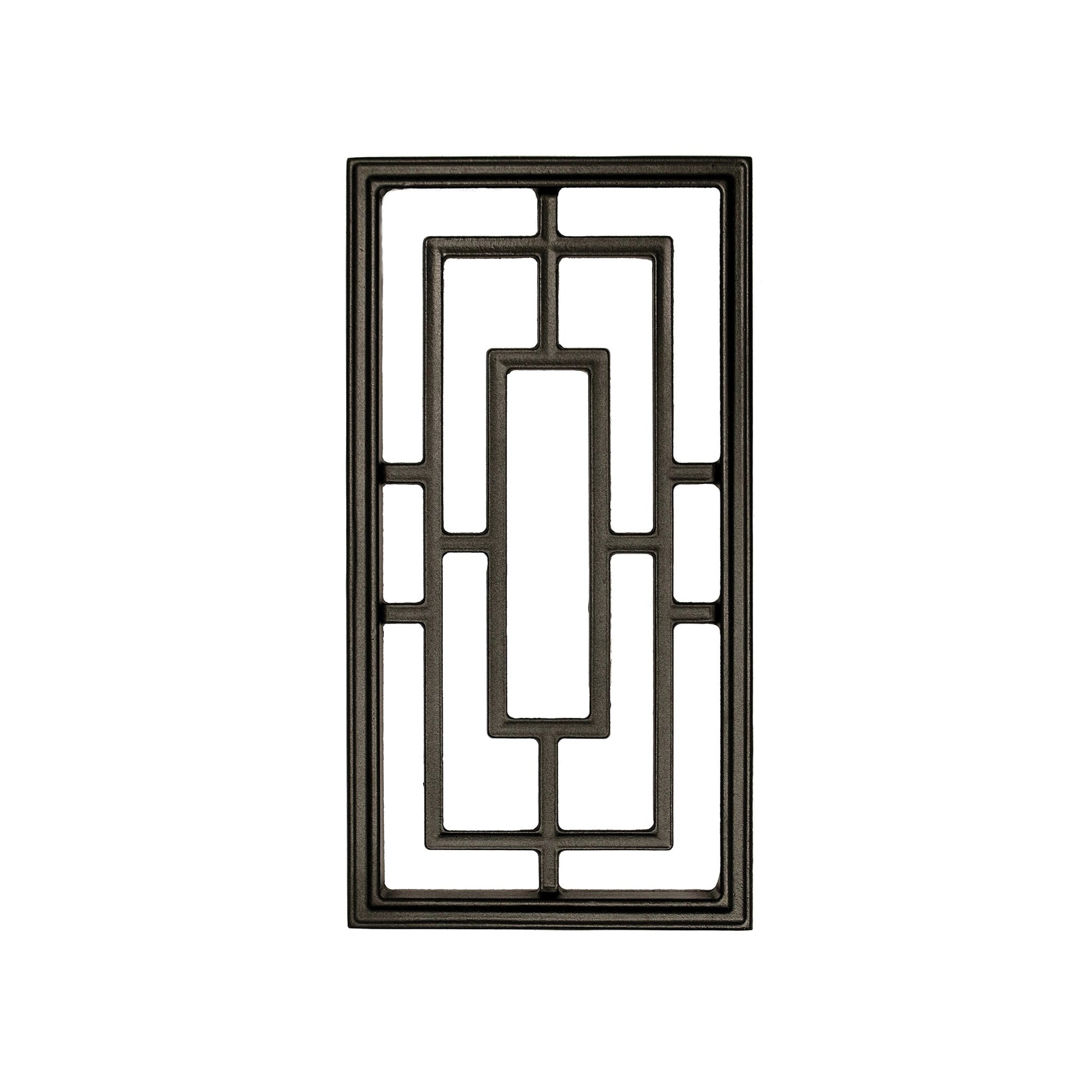Nuvo Iron 17-in Black Cast aluminum Gate insert For Wood Fence 12 -Pack