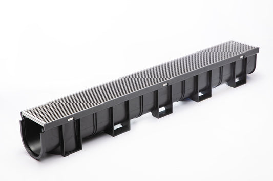 U.S. Trench Drain 39-in L x 5-1/4-in W x Deep Series Steel Grate Adapter 3 -Pack