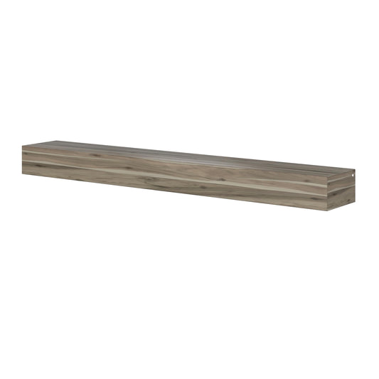 Pearl Mantels 48-in W x 5-in H x 9-in D Natural Acacia Hollow Traditional Fireplace Mantel