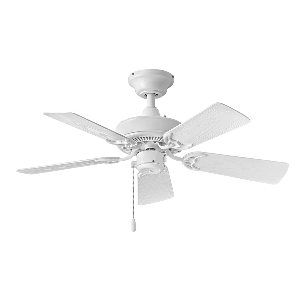 Hinkley Cabana 36-in Appliance White Indoor/Outdoor Downrod or Flush Mount Smart Ceiling Fan Light Kit Compatible (5-Blade) 901836FAW-NWA