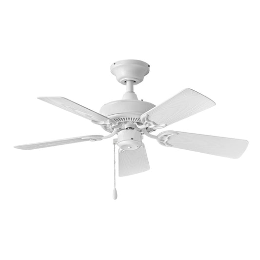 Hinkley Cabana 36-in Appliance White Indoor/Outdoor Downrod or Flush Mount Smart Ceiling Fan Light Kit Compatible (5-Blade) 901836FAW-NWA