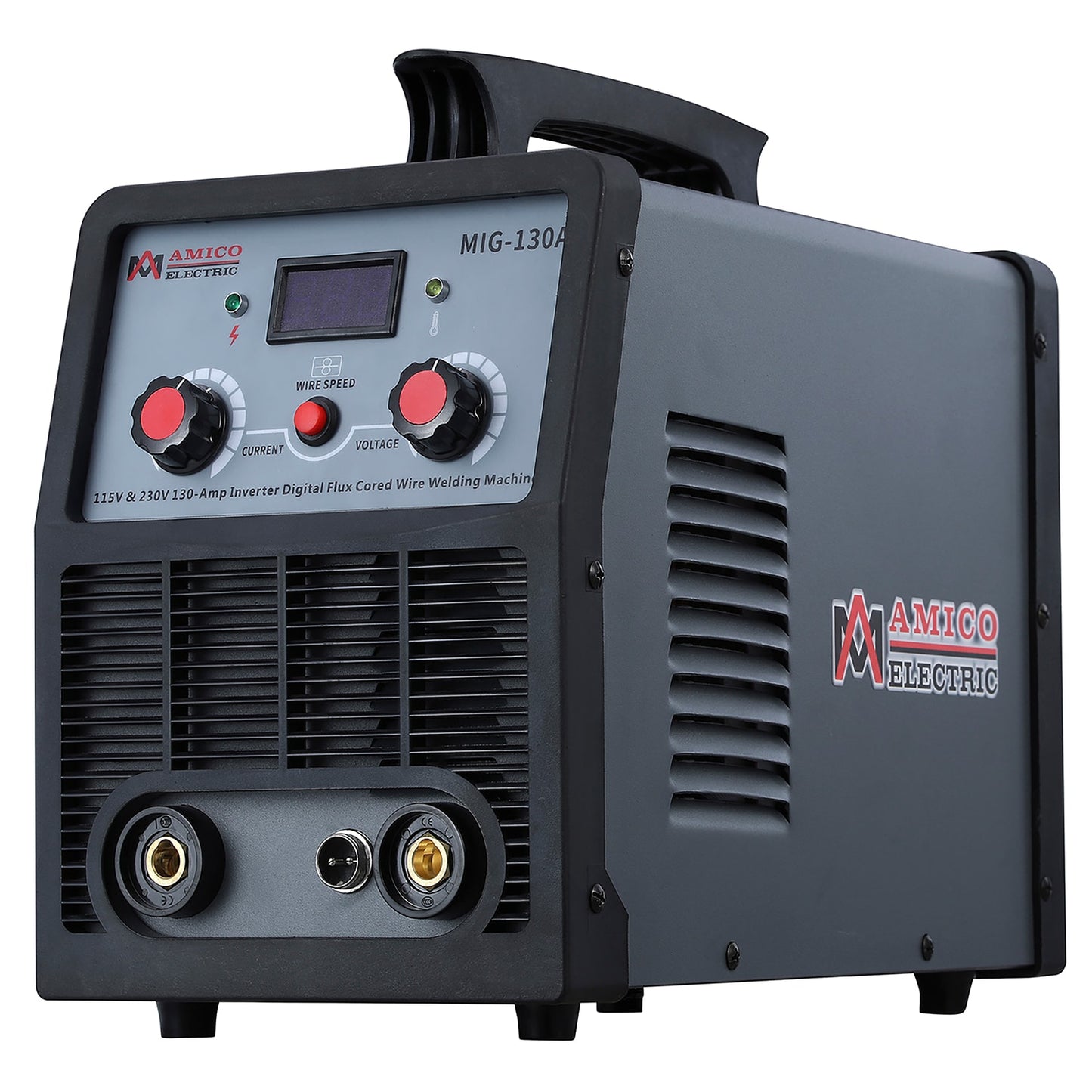 AMICO ELECTRIC 120 or 230-Volt 130-Amp Flux-cored Wire Feed Welder MIG130A