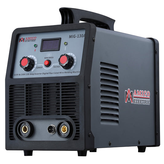 AMICO ELECTRIC 120 or 230-Volt 130-Amp Flux-cored Wire Feed Welder MIG130A