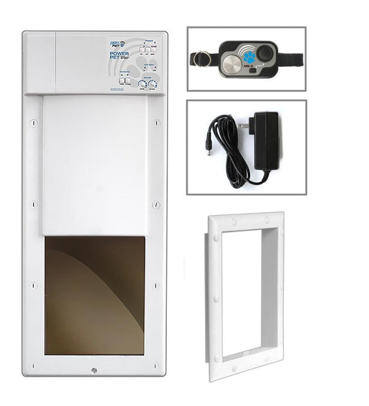 High Tech Pet 12-in x 28-5/8-in White Composite Medium Dog/Cat Door for Entry door/Wall