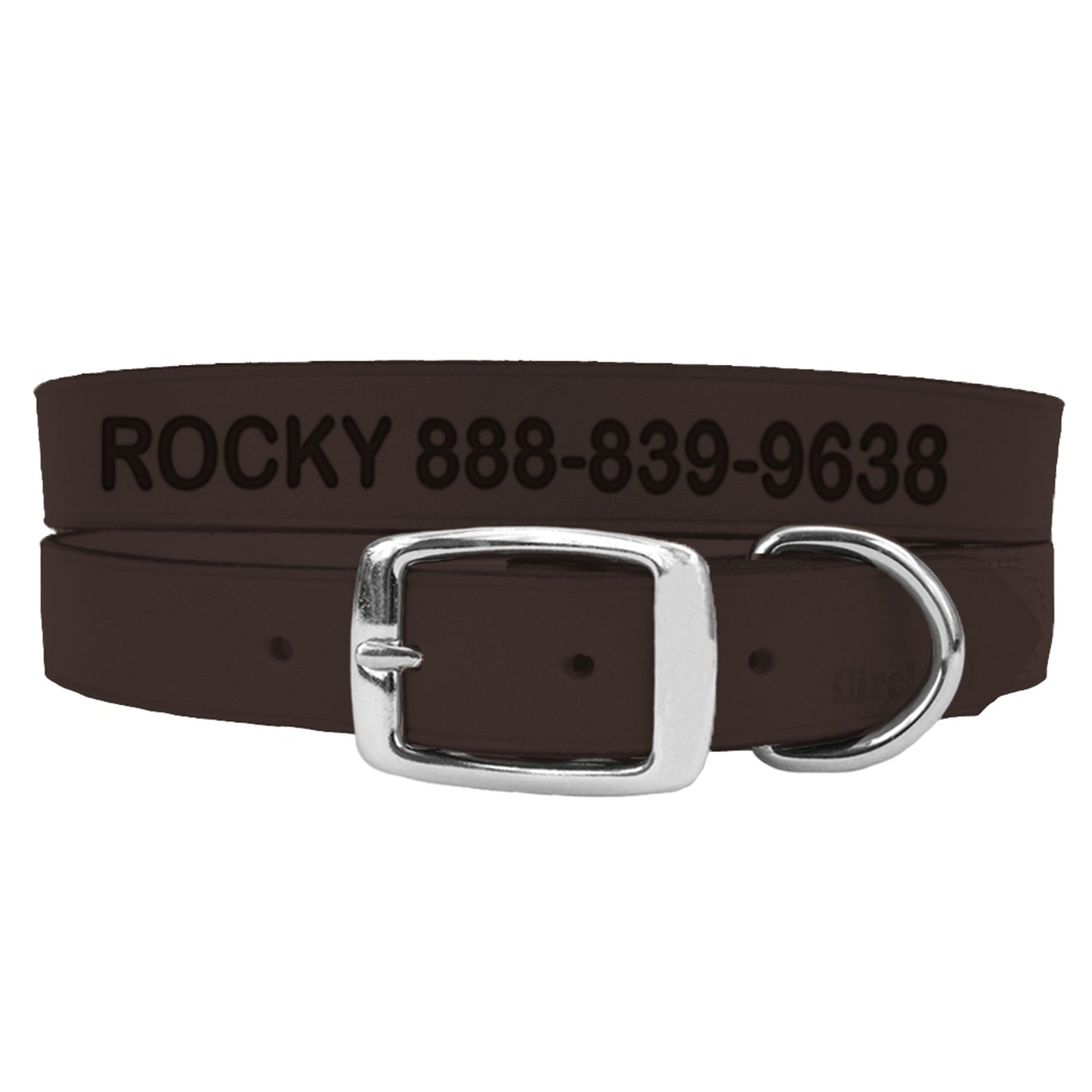 Coastal Pet Products Personalized Leather Dog Collar 10"L x 0.375"W