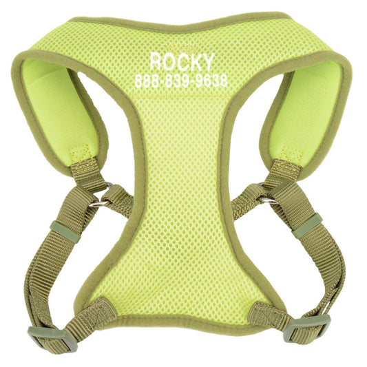 Coastal Pet Products Personalized Two-Tone Comfort Soft Wrap Small Dog Harness Small