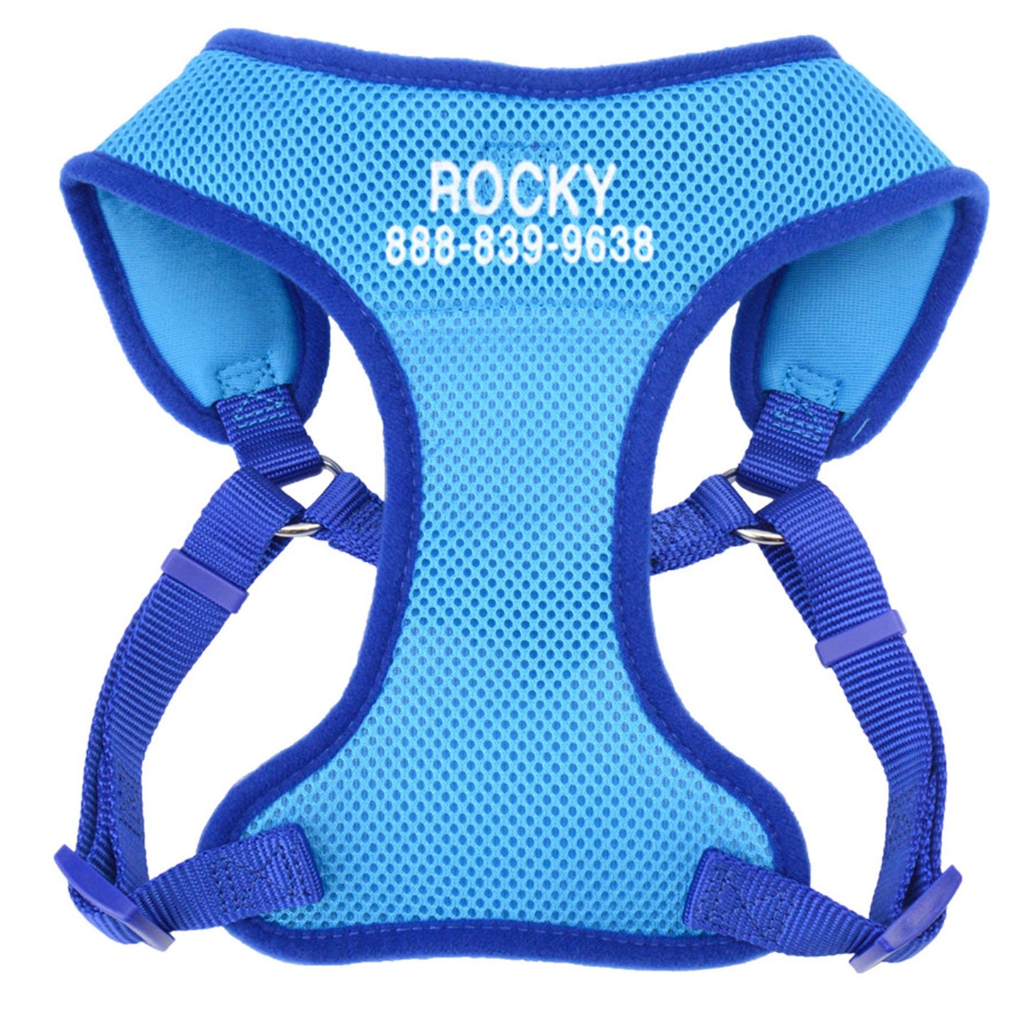 Coastal Pet Products Personalized Two-Tone Comfort Soft Wrap Small Dog Harness X Small