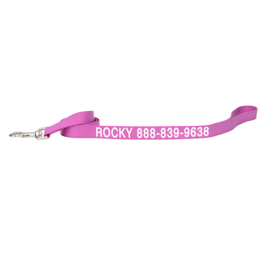 Coastal Pet Products Personalized Single Ply Nylon Dog Leash 6'L x 0.625"W