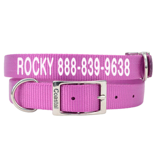 Coastal Pet Products Personalized Dog Collar 18"L x 1"W