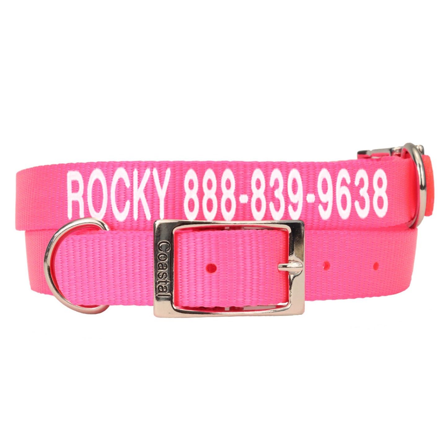 Coastal Pet Products Personalized Dog Collar 18"L x 0.75"W