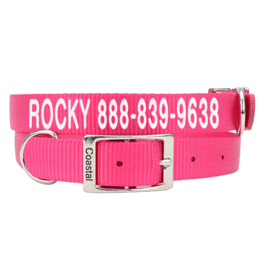 Coastal Pet Products Personalized Dog Collar 16"L x 0.625"W
