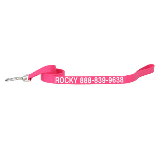 Coastal Pet Products Personalized Single Ply Nylon Dog Leash 4'L x 0.625"W