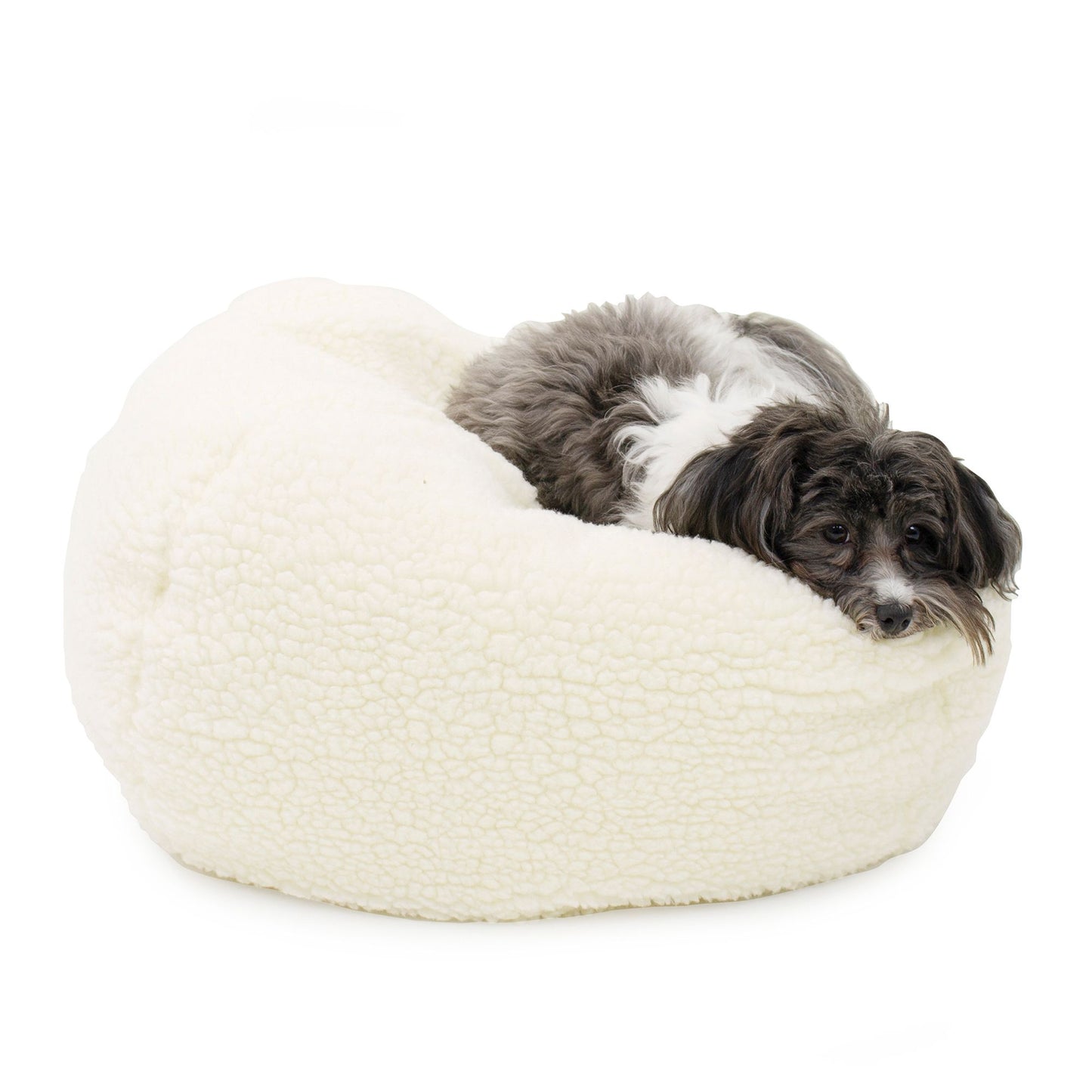 Carolina Pet Personalized Sherpa Puff Ball Dog Bed 26"L x 26"W