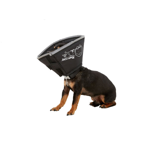 All Four Paws Black Comfy Cone Dog E-Collar 2X Large