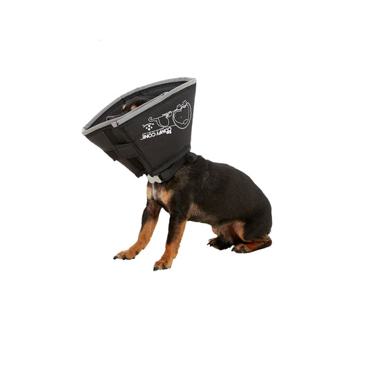 All Four Paws Black Comfy Cone Dog E-Collar Large
