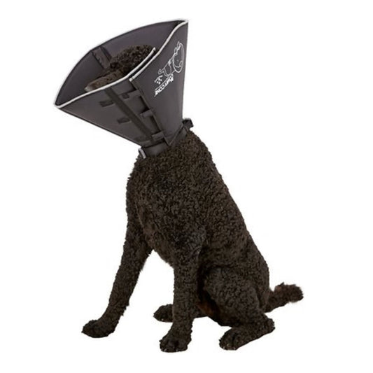 All Four Paws Black Comfy Cone Dog E-Collar Small Long